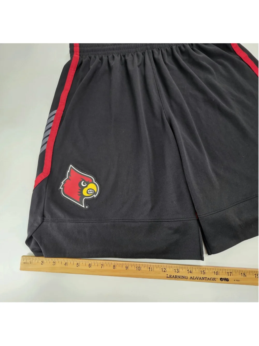 Adidas Louisville Cardinals Basketball Shorts Mens 2XL Black NCAA Team Issue 10